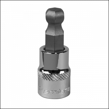 Sealey SBBH008 Premier Ball-End Hex Socket Bit 3/8 inch Sq Drive 10mm