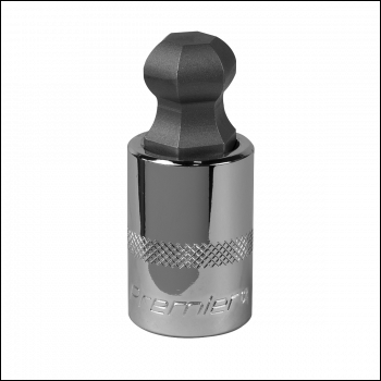 Sealey SBBH012 Premier Ball-End Hex Socket Bit 1/2 inch Sq Drive 17mm