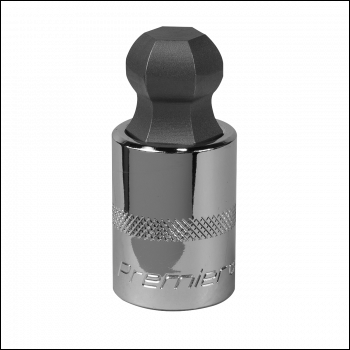 Sealey SBBH013 Premier Ball-End Hex Socket Bit 1/2 inch Sq Drive 19mm
