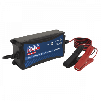 Sealey SBC4 12V Fully Automatic Battery Maintainer/Charger 4A