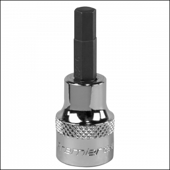 Sealey SBH009 Premier Hex Socket Bit 3/8 inch Sq Drive 6mm