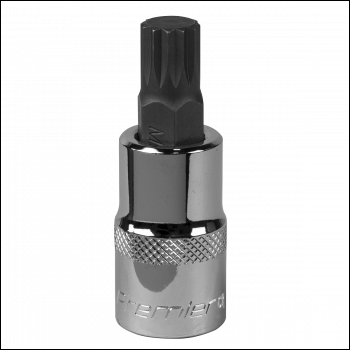 Sealey SBS016 Premier Spline Socket Bit 1/2 inch Sq Drive M12