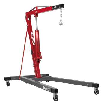 Sealey SC10LR Long Reach Engine Crane with Extendable Legs 1 Tonne