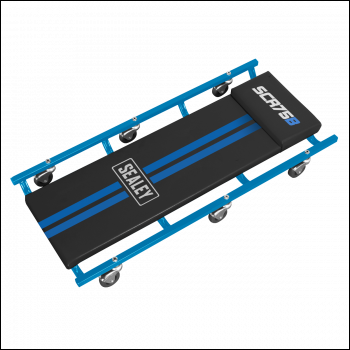 Sealey SCR75B American-Style Deluxe Creeper 36 inch  with Steel Frame & 6 Wheels - Blue