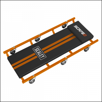 Sealey SCR75O American-Style Deluxe Creeper 36 inch  with Steel Frame & 6 Wheels - Orange