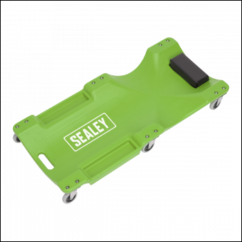 Sealey SCR80HV Composite Creeper with 6 Wheels - Hi-Vis Green