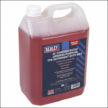 Sealey SCS003 Concentrated TFR Detergent with Wax 5L