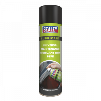Sealey SCS010 Universal Maintenance Lubricant with PTFE 500ml Pack of 6