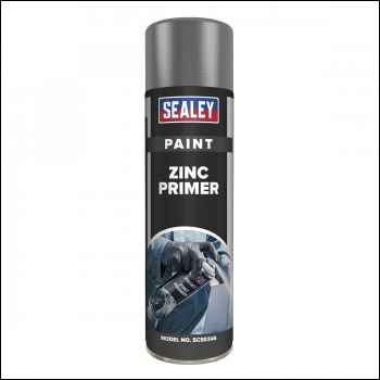 Sealey SCS034S Primer Paint 500ml - Grey Zinc