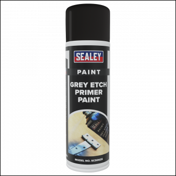Sealey SCS062 Etch Primer Paint 500ml, Grey - Pack of 6