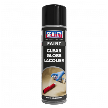 Sealey SCS065S Gloss Lacquer 500ml - Clear