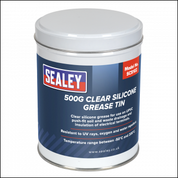 Sealey SCS102 Silicone Clear Grease Tin 500g