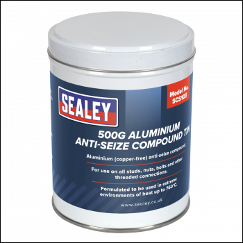 Sealey SCS103 Aluminium Anti-Seize Compound Tin 500g