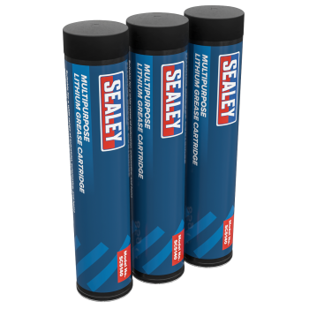 Sealey SCS140 Multipurpose Lithium Grease Cartridge 85g - Pack of 3