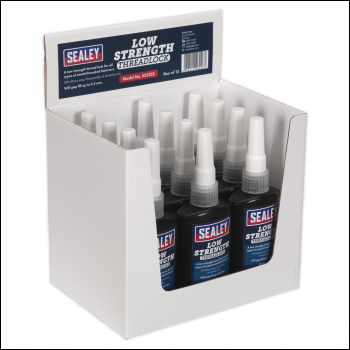 Sealey SCS222 Low Strength Thread Lock 50ml - Pack of 12