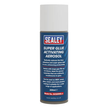 Sealey SCS300S Super Glue Activating Aerosol 200ml