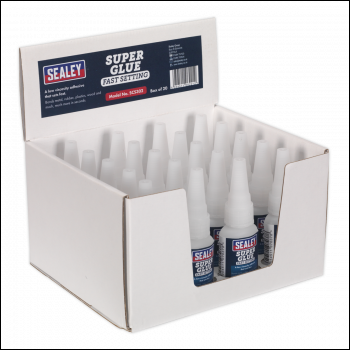 Sealey SCS302 Fast Setting Super Glue 20g - Pack of 20