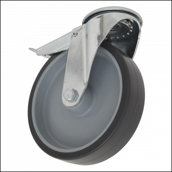 Sealey SCW2100SBLEM 100mm Castor Wheel with Bolt Hole & Total Lock