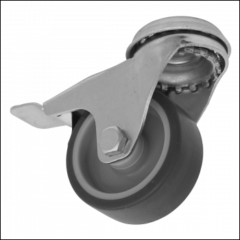 Sealey SCW250SBLEM 50mm Castor Wheel with Bolt Hole & Total Lock