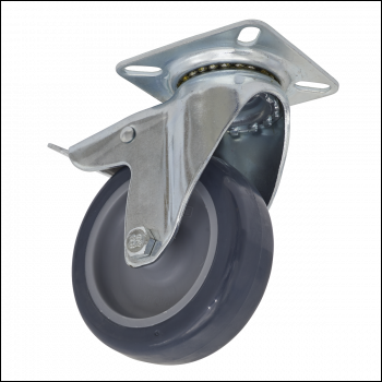 Sealey SCW275SPL 75mm Castor Wheel with Swivel Plate & Total Lock