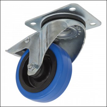 Sealey SCW3100SPL 100mm Castor Wheel with Swivel Plate & Total Lock