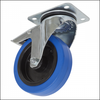 Sealey SCW3125SPL 125mm Castor Wheel with Swivel Plate & Total Lock