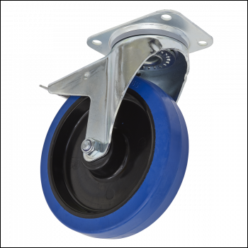 Sealey SCW3200SPL 200mm Castor Wheel with Swivel Plate & Total Lock