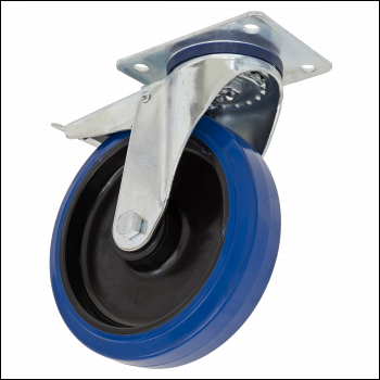 Sealey SCW3200SPLEM 200mm Castor Wheel with Swivel Plate & Total Lock