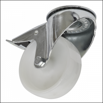 Sealey SCW4100SBL 100mm Castor Wheel with Swivel Bolt Hole & Total Lock