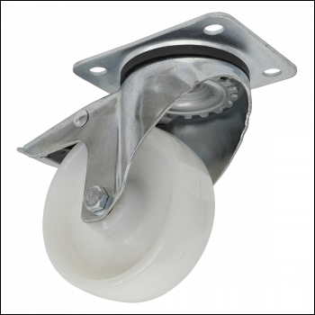 Sealey SCW4100SPL 100mm Castor Wheel with Swivel Plate & Total Lock