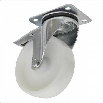 Sealey SCW4125SPL 125mm Castor Wheel with Swivel Plate & Total Lock