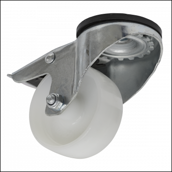 Sealey SCW480SBL 80mm Castor Wheel with Swivel Bolt Hole & Total Lock