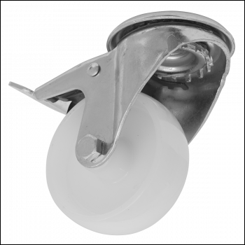 Sealey SCW480SBLEM 80mm Castor Wheel with Bolt Hole & Total Lock