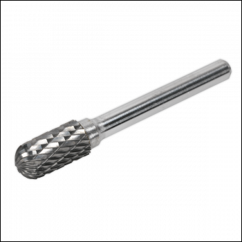 Sealey SDB02 Cylindrical Ball Nose Tungsten Carbide Rotary Burr 10mm