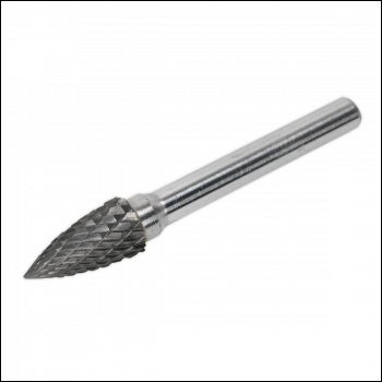 Sealey SDB03 Arc Pointed Nose Tungsten Carbide Rotary Burr 10mm