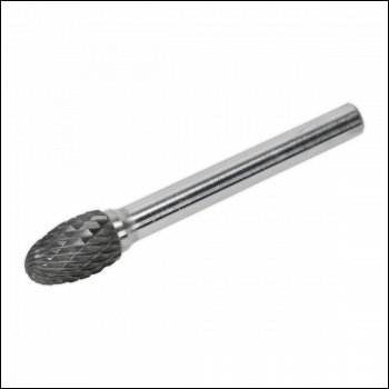 Sealey SDB04 Oval Tungsten Carbide Rotary Burr 10mm