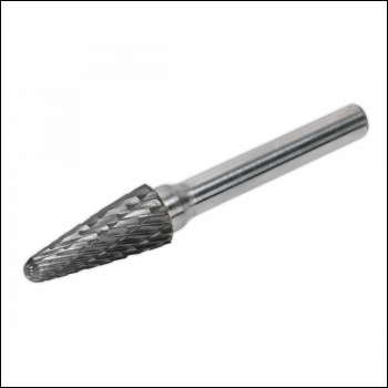 Sealey SDB06 Conical Ball Nose Tungsten Carbide Rotary Burr 10mm