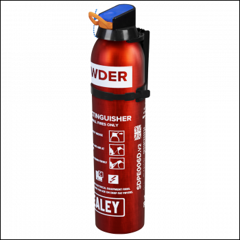 Sealey SDPE006D Fire Extinguisher 0.6kg Dry Powder - Disposable