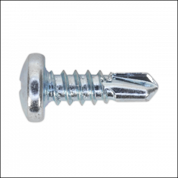 Sealey SDPH4213 Zinc Plated Self-Drilling Pan Head Phillips Screw 4.2 x 13mm - Pack of 100
