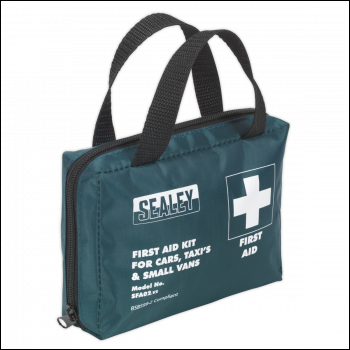 Sealey SFA02 Medium First Aid Kit for Cars, Taxis & Small Vans - BS 8599-2 Compliant