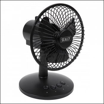 Sealey SFF6USB 3-Speed Oscillating USB Desk Fan 6 inch 