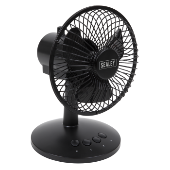 Sealey SFF6USB 3-Speed Oscillating USB Desk Fan 6 inch 