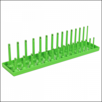 Sealey SH3815HV Premier Socket Holder 3/8 inch Sq Drive 6-21mm - Hi-Vis Green