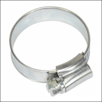 Sealey SHC1X Zinc Plated Hose Clip 25-38mm - Pack of 20