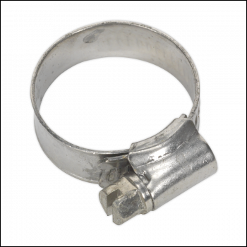 Sealey SHCSS0 Stainless Steel Hose Clip 16-27mm - Pack of 10