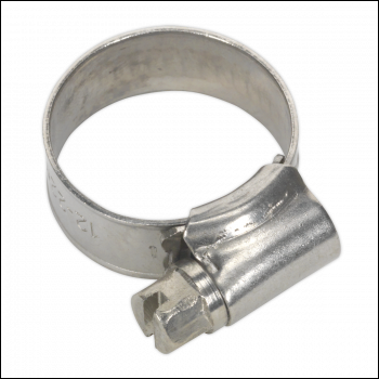 Sealey SHCSS00 Stainless Steel Hose Clip 16-22mm - Pack of 10