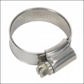 Sealey SHCSS0X Stainless Steel Hose Clip 22-32mm - Pack of 10