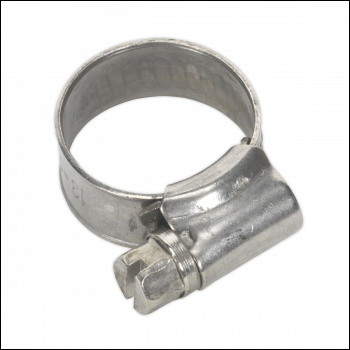 Sealey SHCSSM00 Stainless Steel Hose Clip 13-19mm - Pack of 10