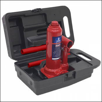 Sealey SJ2BMC Bottle Jack 2 Tonne with Storage Case