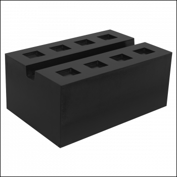 Sealey SJBEX.A03 Slotted Rubber Support Block for Viking Jacking Beams 80mm